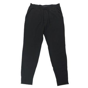 Abercrombie & Fitch Sweatpants Mens Medium Black Tapered Ankle Zip Athletic Gym
